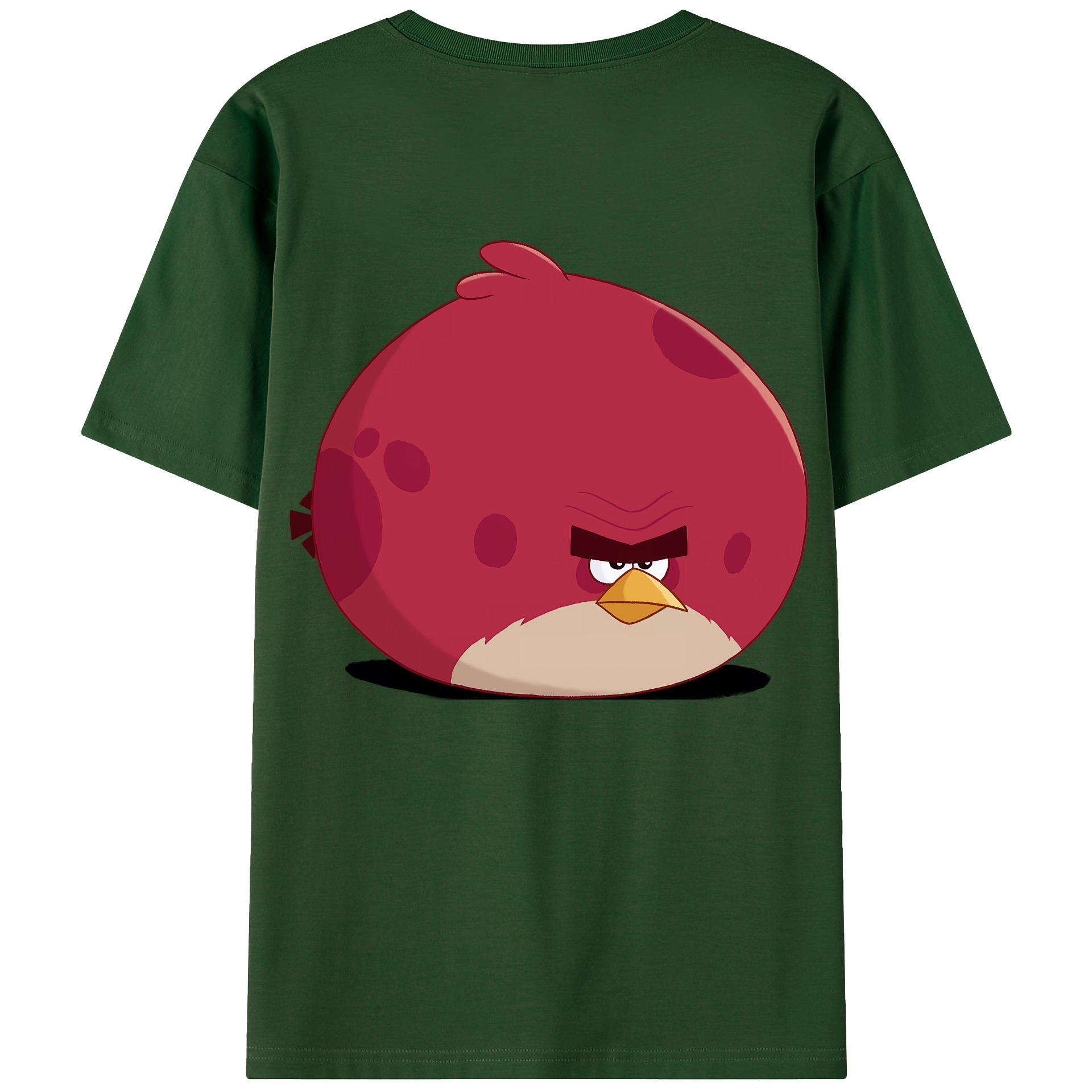 （画像用） Angry Birds アングリーバード 綿100％半袖Tシャツ（背面プリント）